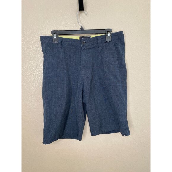 Matix Mens Higgins Blue Shorts Size 30 Polyester Viscose Casual Slim Fit - Picture 1 of 7